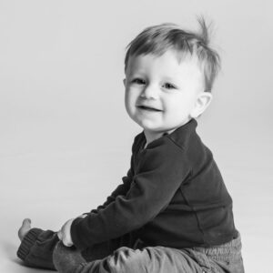 Studio baby portrait by fotoplanet