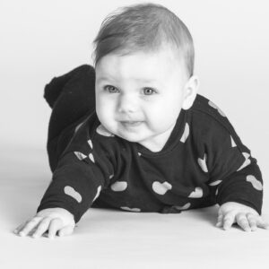 Studio baby portrait by fotoplanet